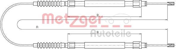 Metzger 10.4731 - Трос, гальмівна система avtolavka.club