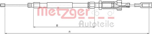 Metzger 10.4726 - Трос, гальмівна система avtolavka.club