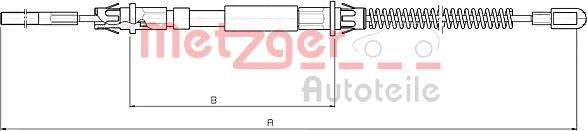 Metzger 10.5973 - Трос, гальмівна система avtolavka.club