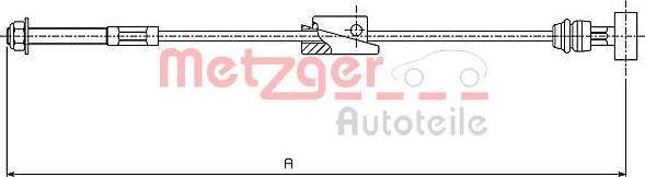 Metzger 10.5415 - Трос, гальмівна система avtolavka.club