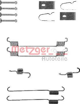 Metzger 105-0007 - Комплектуючі, барабанний гальмівний механізм avtolavka.club