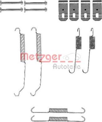 Metzger 105-0015 - Комплектуючі, барабанний гальмівний механізм avtolavka.club