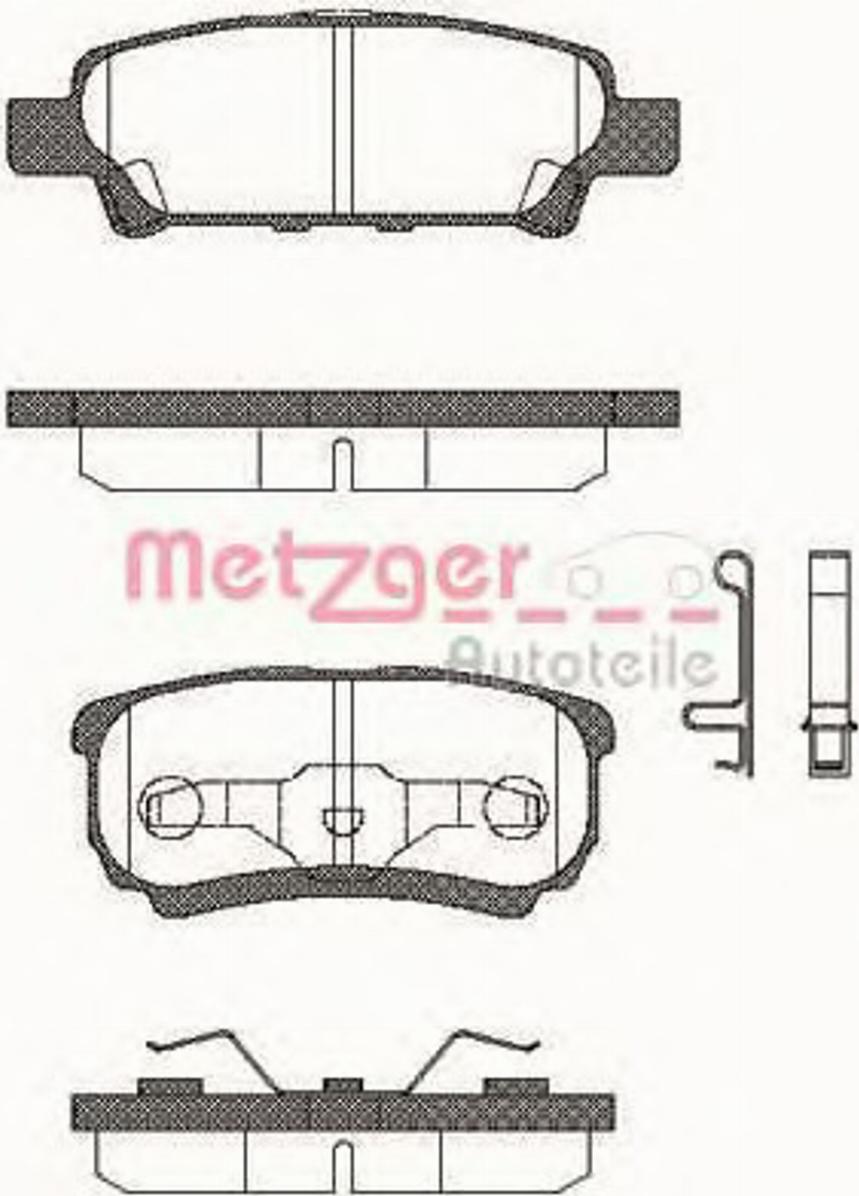 Metzger 105102 - Гальмівні колодки, дискові гальма avtolavka.club