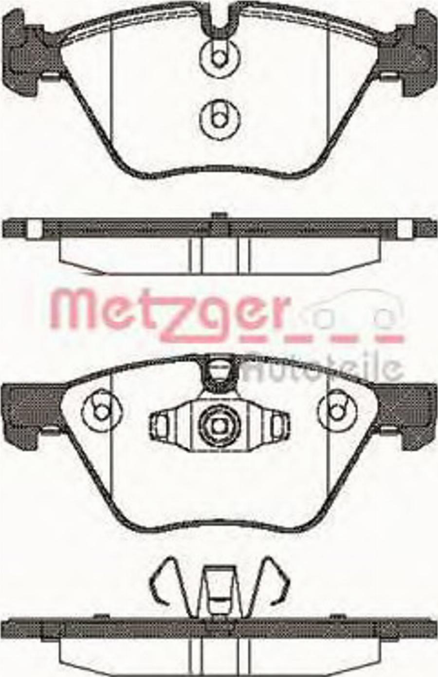 Metzger 105210 - Гальмівні колодки, дискові гальма avtolavka.club