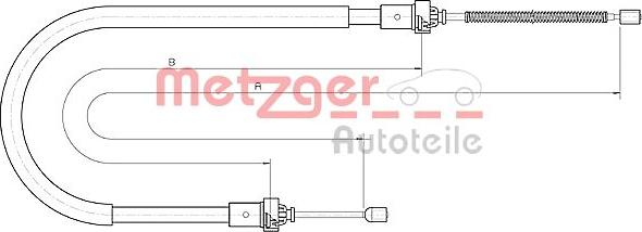 Metzger 10.6894 - Трос, гальмівна система avtolavka.club