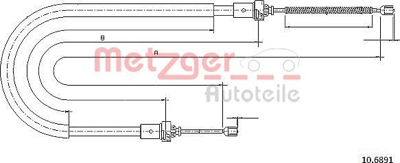 Metzger 10.6891 - Трос, гальмівна система avtolavka.club