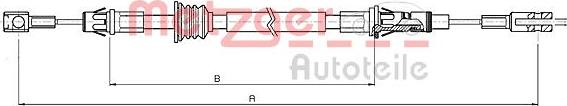 Metzger 10.6852 - Трос, гальмівна система avtolavka.club