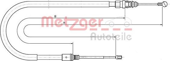 Metzger 10.6224 - Трос, гальмівна система avtolavka.club