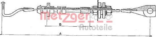 Metzger 10.090 - Тросик газу avtolavka.club