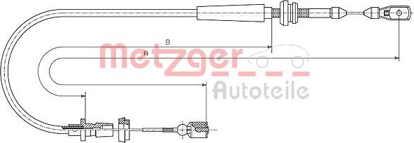 Metzger 10.1013 - Тросик газу avtolavka.club