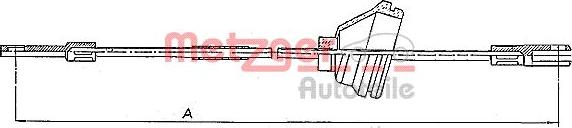 Metzger 10.818 - Трос, гальмівна система avtolavka.club