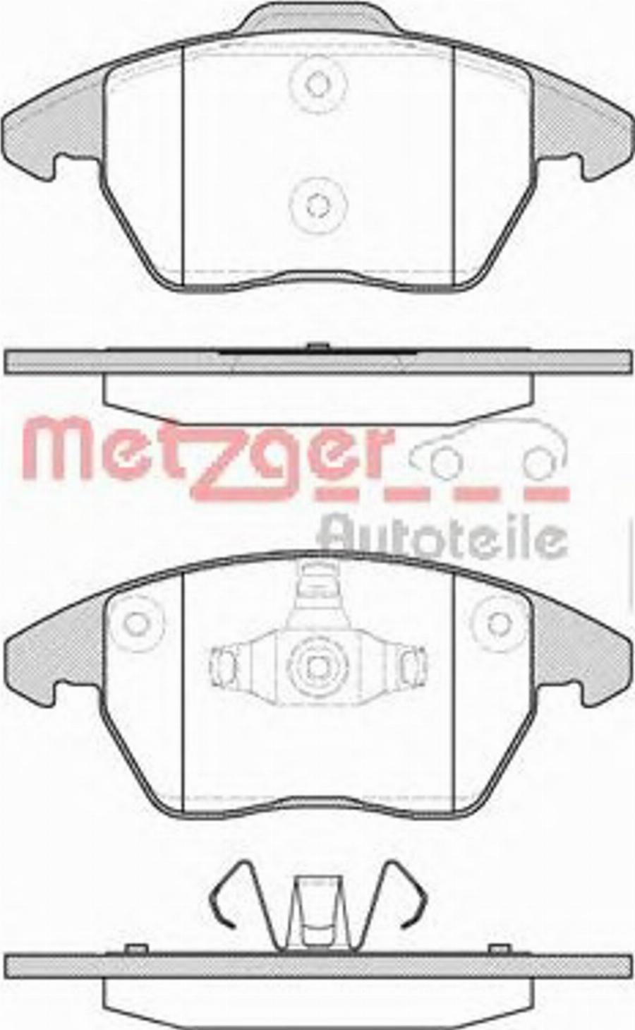 Metzger 103010 - Гальмівні колодки, дискові гальма avtolavka.club