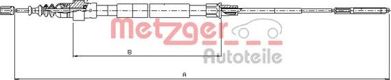 Metzger 10.7492 - Трос, гальмівна система avtolavka.club