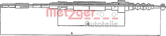 Metzger 10.7403 - Трос, гальмівна система avtolavka.club