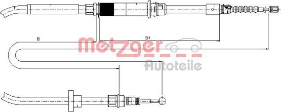 Metzger 10.7484 - Трос, гальмівна система avtolavka.club