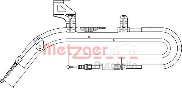 Metzger 10.7482 - Трос, гальмівна система avtolavka.club
