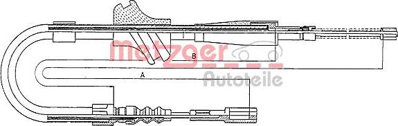 Metzger 10.7502 - Трос, гальмівна система avtolavka.club