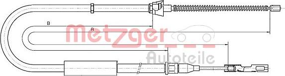 Metzger 10.7515 - Трос, гальмівна система avtolavka.club