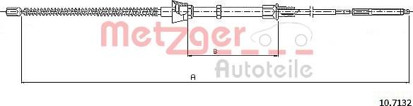 Metzger 10.7132 - Трос, гальмівна система avtolavka.club