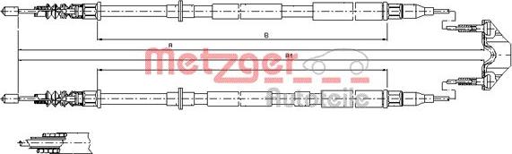 Metzger 11.5950 - Трос, гальмівна система avtolavka.club