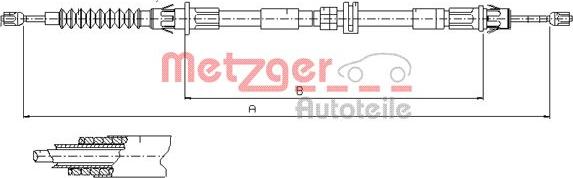 Metzger 11.5510 - Трос, гальмівна система avtolavka.club