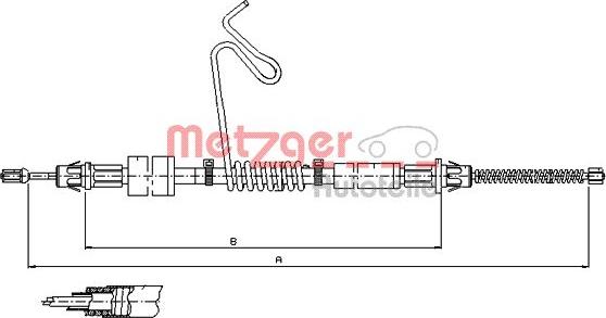 Metzger 11.5669 - Трос, гальмівна система avtolavka.club