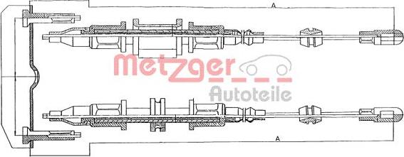 Metzger 11.5853 - Трос, гальмівна система avtolavka.club