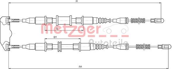 Metzger 11.585 - Трос, гальмівна система avtolavka.club