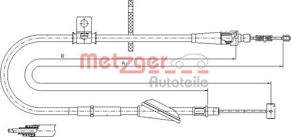 Metzger 11.5745 - Трос, гальмівна система avtolavka.club