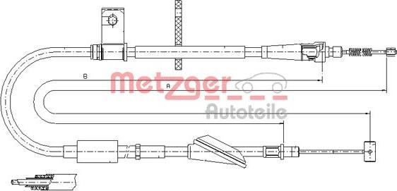 Metzger 11.5746 - Трос, гальмівна система avtolavka.club