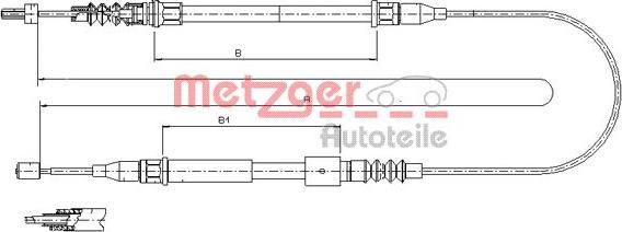 Metzger 11.5769 - Трос, гальмівна система avtolavka.club