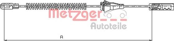 Metzger 11.5763 - Трос, гальмівна система avtolavka.club
