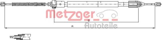 Metzger 11.6598 - Трос, гальмівна система avtolavka.club