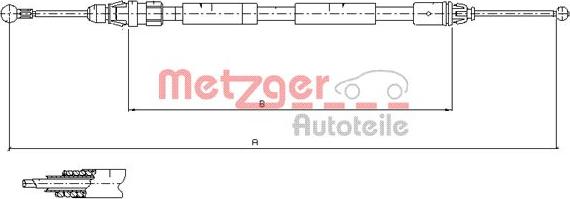 Metzger 11.6808 - Трос, гальмівна система avtolavka.club