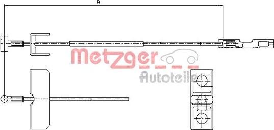 Metzger 11.6803 - Трос, гальмівна система avtolavka.club