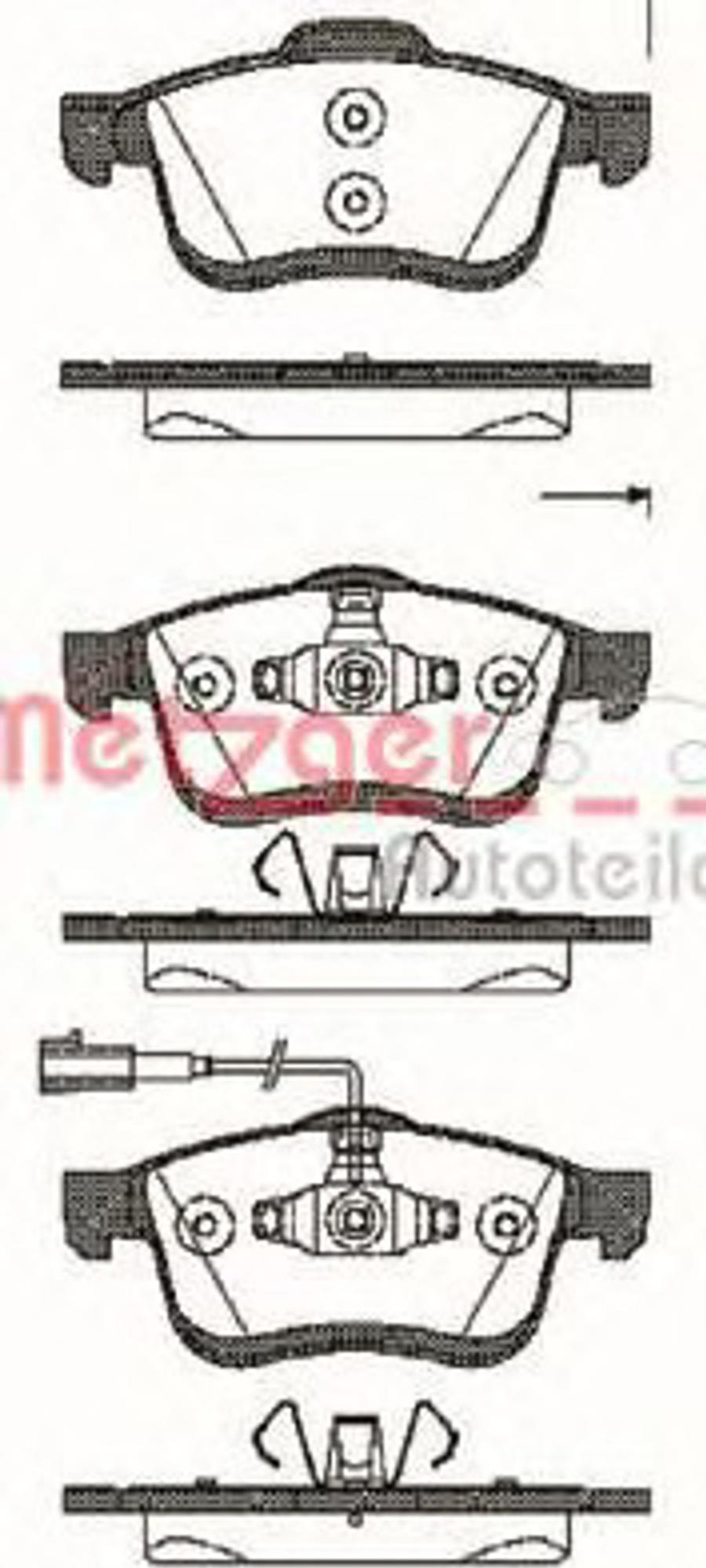 Metzger 118301 - Гальмівні колодки, дискові гальма avtolavka.club