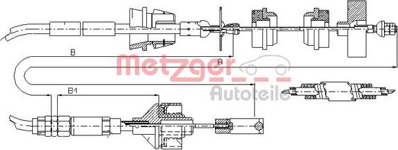 Metzger 11.3038 - Трос, управління зчепленням avtolavka.club