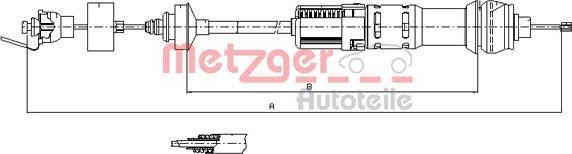 Metzger 11.2284 - Трос, управління зчепленням avtolavka.club