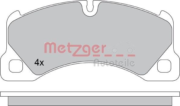 Metzger 1170445 - Гальмівні колодки, дискові гальма avtolavka.club
