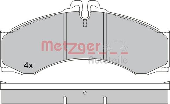 Metzger 1170400 - Гальмівні колодки, дискові гальма avtolavka.club