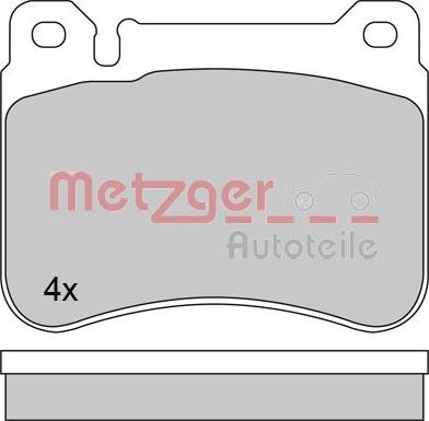 Metzger 1170407 - Гальмівні колодки, дискові гальма avtolavka.club