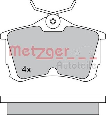 Metzger 1170435 - Гальмівні колодки, дискові гальма avtolavka.club