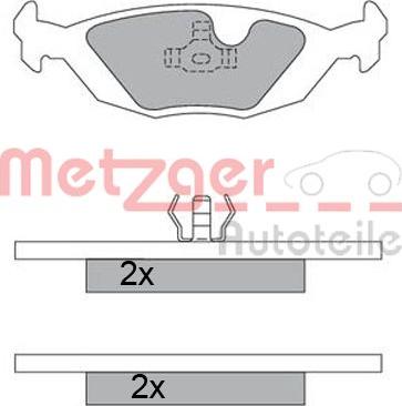 Metzger 1170473 - Гальмівні колодки, дискові гальма avtolavka.club