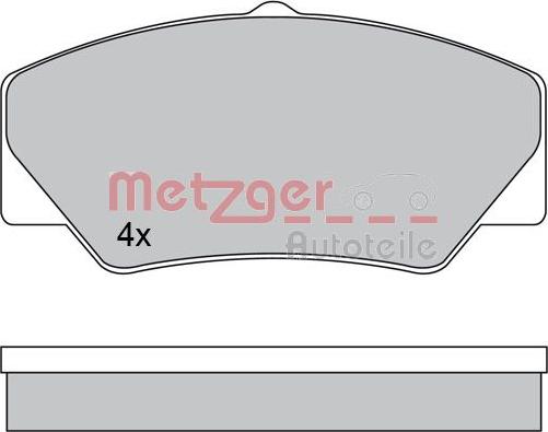 Metzger 1170599 - Гальмівні колодки, дискові гальма avtolavka.club