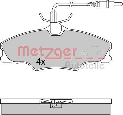 Metzger 1170552 - Гальмівні колодки, дискові гальма avtolavka.club