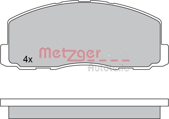 Metzger 1170569 - Гальмівні колодки, дискові гальма avtolavka.club