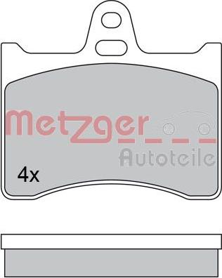 Metzger 1170567 - Гальмівні колодки, дискові гальма avtolavka.club