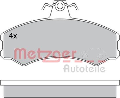 Metzger 1170512 - Гальмівні колодки, дискові гальма avtolavka.club