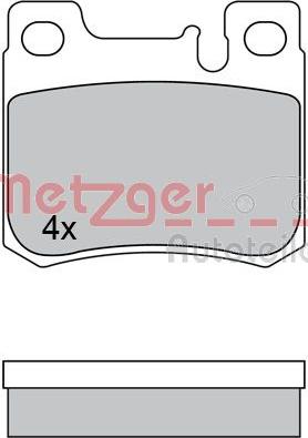 Metzger 1170526 - Гальмівні колодки, дискові гальма avtolavka.club