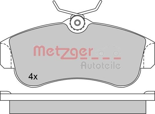 Metzger 1170574 - Гальмівні колодки, дискові гальма avtolavka.club